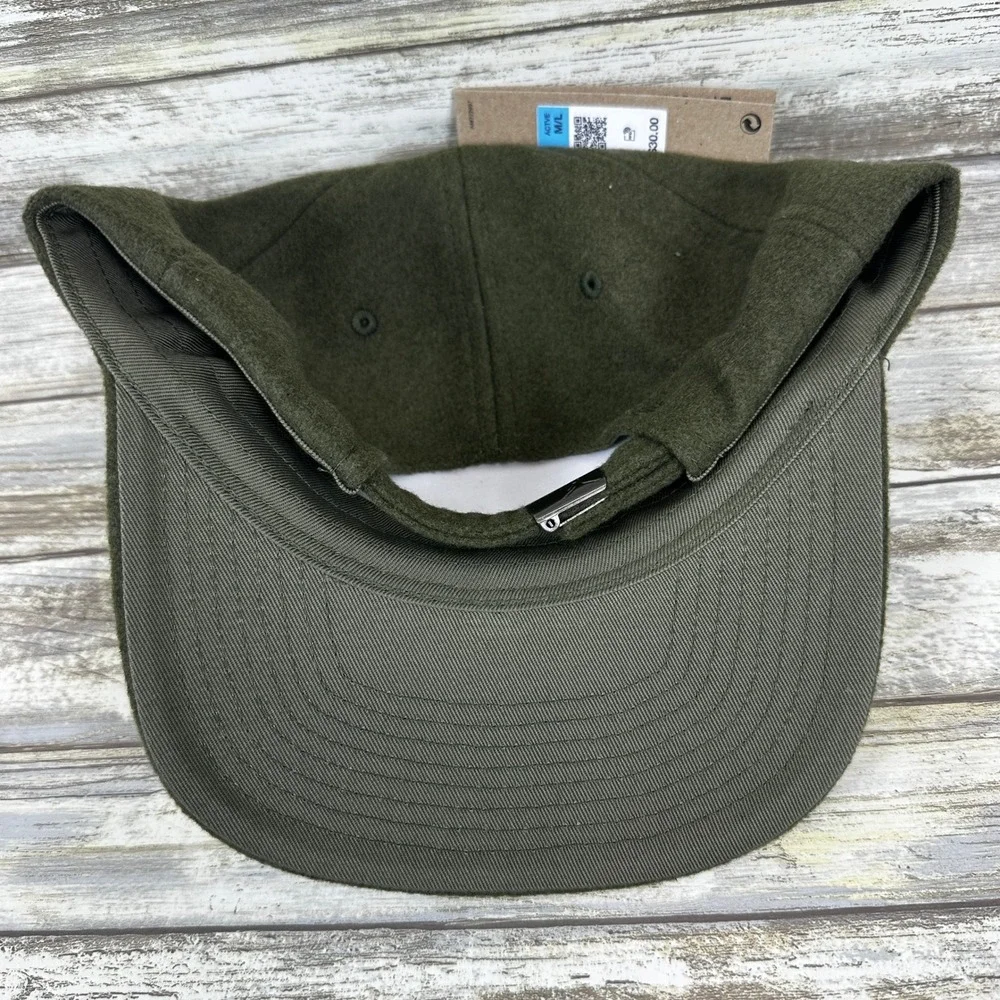 Jordan‎ Flight Strapback Hat Mens M/L Olive Green Wool Blend Jumpman HF6241 NEW